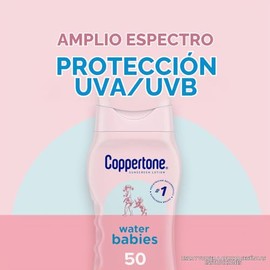 Coppertone - WaterBabies Sunscreen Lotion Broad Spectrum SPF 50 (8 Fluid Ounce) (Packaging may vary) - Daily Care
