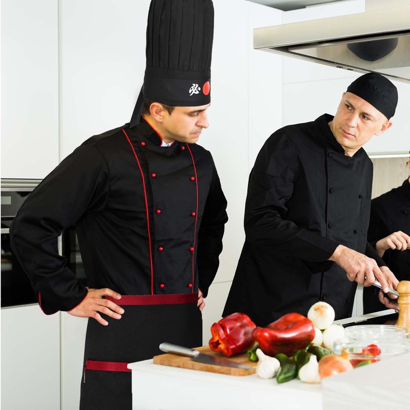 JcHrmers 5 Pcs Hibachi Chef Costume Accessories Japanese Teppanyaki Tall