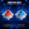 GAME FACTOR KBG500-RD Teclado Mecánico Gamer, con Ñ Tenkeyless, Retroiluminación