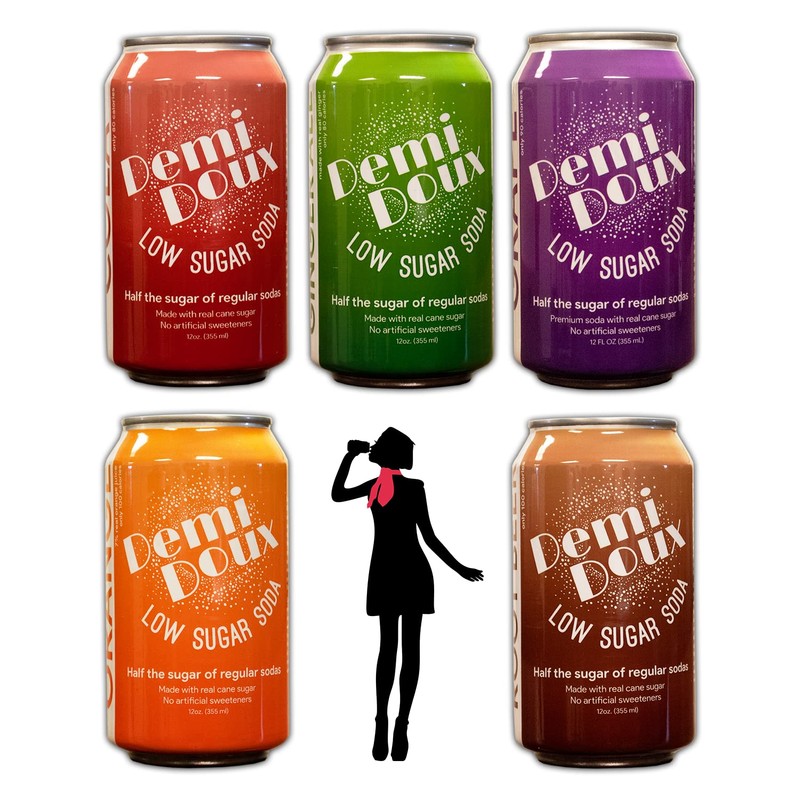 Demi Doux Low Sugar Soda - Low Sugar Soft Drink,