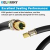 2025 Upgraded 1/2" HVAC Vacuum Hose Evacuation Kit，Valve Core Removal