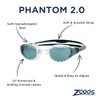 Zoggs Phantom 2.0 Clear Grey Tint Smoke