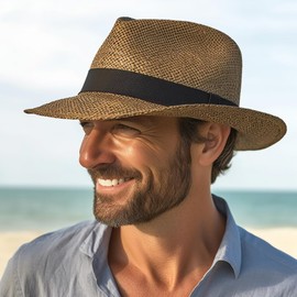 Miobo Panama Hat Mountain Straw Hat Summer Hat - 56