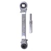 Uniweld 70074 Offset Ratchet (3/16,1/4,5/16,3/8) with DHVA Dual Hex Wrench