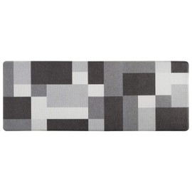 Rugshop Modern Boxes Design Anti Fatigue Standing Mat 18" x 47" Gray