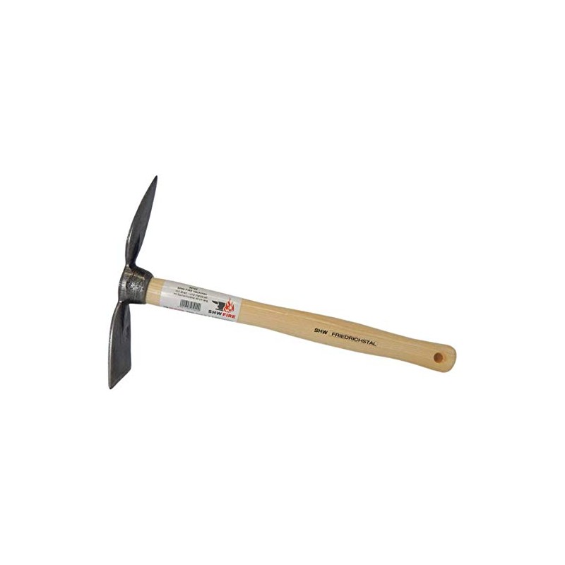SHW-FIRE 3-prong hook and double hoe, wide and heart leaf