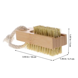 VICASKY 2pcs Fingernail and Toenail Cleaning Brush Gentle Nail Scrub Brush for Women Dual-sided Natural Nail for Dirt Removal and Ergonomic Grip