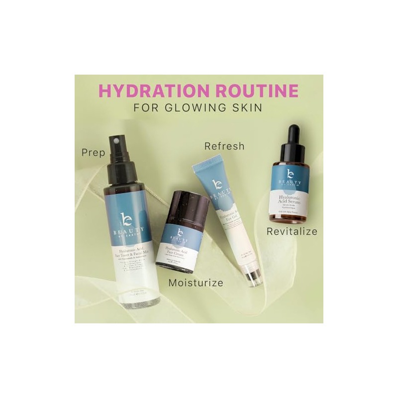 Beauty by Earth- Hidratante con ácido hialurónico para el rostro,