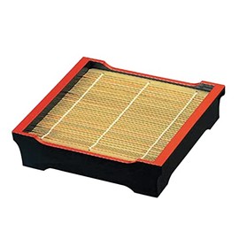 J-kitchens Soba Bowl, Zaru Soba, Kifune Kakaku Seiro (No Bottom Plate), Black Tenshu, Break-Resistant, Resin, 7.9 x 7.3 x 2.0 inches (20 x 18.5 x 5.1 cm), Made in Japan