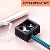 2PCS Makeup Sharpener,Lip Liner Sharpene,Eyeliner Sharpener, Dual Cosmetic Pencil Sharpener