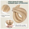 Benehair Tape in Hair Extensions Real Human Hairs #12P613 Golden