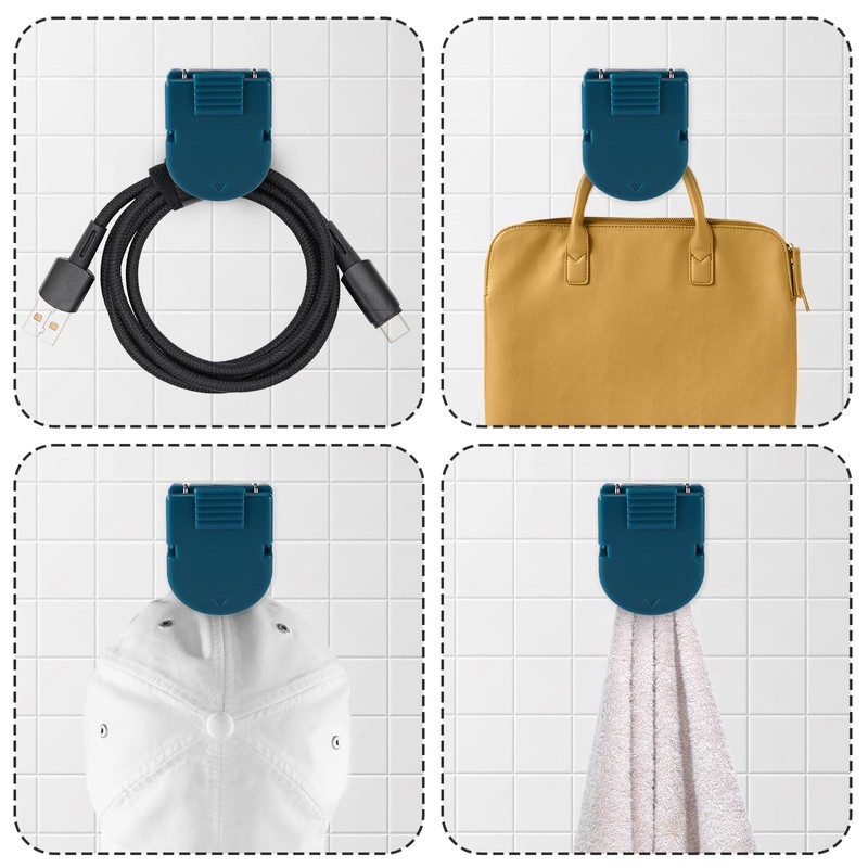 BOXOB 24pcs Cubicle Pins, Plastic Cubicle Clips for Fabric Walls