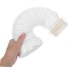 Operitacx Toilet Offset Seal Hose PVC Pipe Flexible and Sturdy