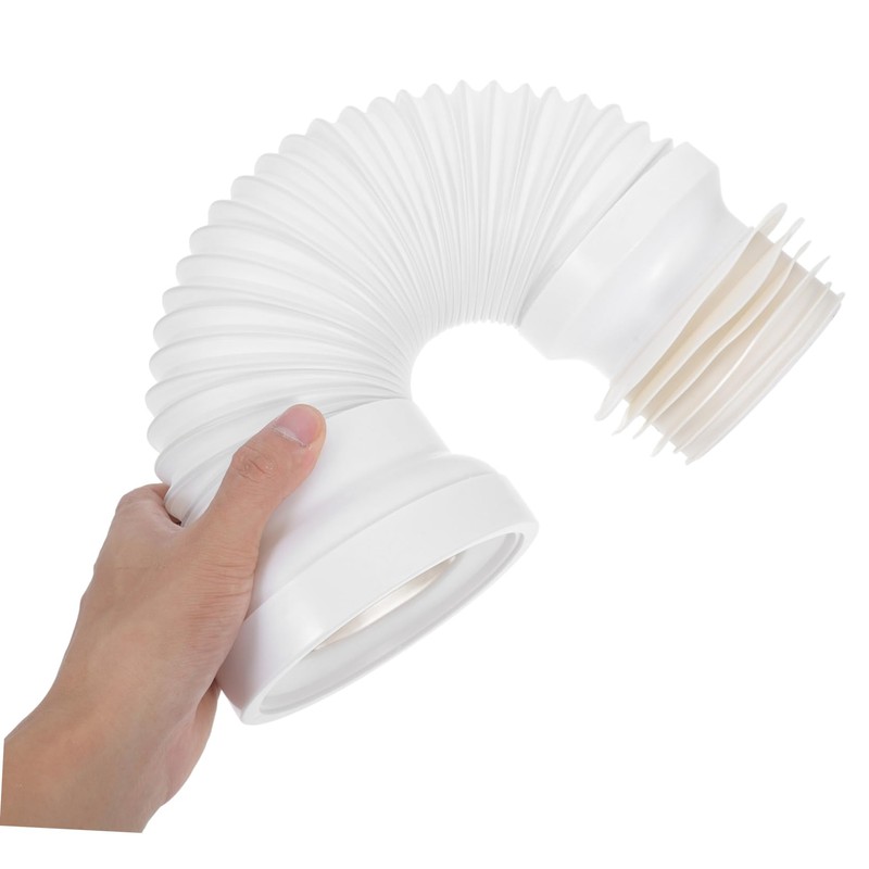 Operitacx Toilet Offset Seal Hose PVC Pipe Flexible and Sturdy