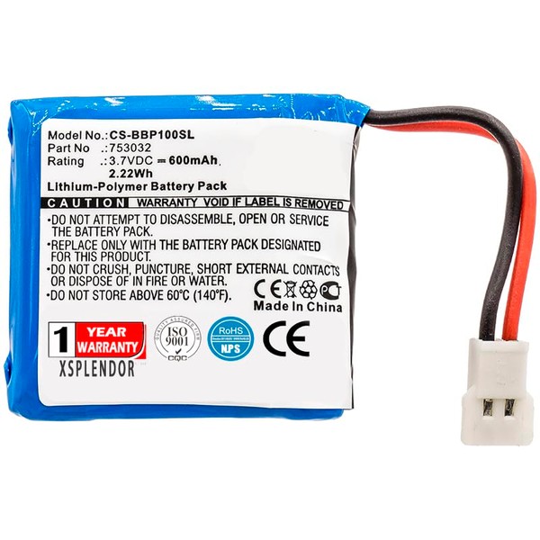 XSP Replacement Battery 753032 MN Floor Robot Programmable Floor Robot