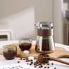 Bincoo 16oz Glass Coffee Carafe with Wood Heat-Resistant Layer, Coffee