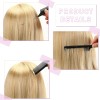 Kit Cepillos Y Peines Peinado Cabello Pinza Peluquería 10pz Negro