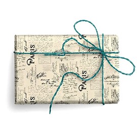 Paris Italian Wrapping Paper, Folded
