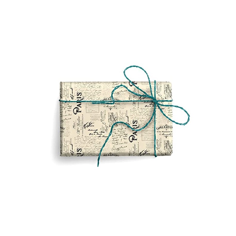 Paris Italian Wrapping Paper, Folded