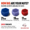 RimSavers Silicon Lug Nut Covers White 17mm | Flexible &