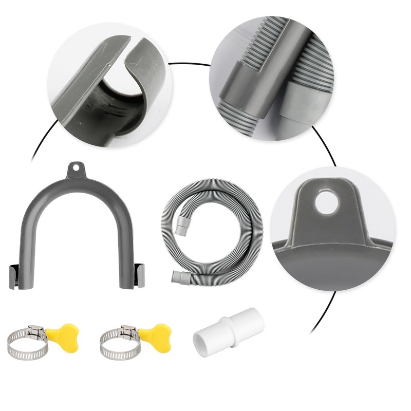 Rumyve Washing Machine Drain Hose Extension Kits,1m Long Drain Hose