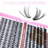 SLSXNL Fluffy Lash Clusters D Curl Individual Lashes 10-16MM 30D
