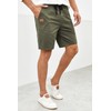 JMIERR Mens Casual Shorts - Cotton Drawstring Summer Beach Stretch
