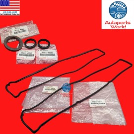 Toyota GENUINE TOYOTA GS300 IS300 SC300 SUPRA VALVE COVER GASKET W/CRANK & CAM SEAL KIT