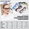 OCCI CHIARI Large Reading Glasses Women 1.0 Square Reader Oversized