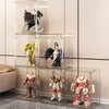 GUDEMAY Clear Stackable Plastic Storage Bins with Magnetic Lid, Dustproof