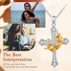 Alphm Cross Necklace with Crown S925 Sterling Silver