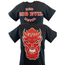 Hybrid Tees Undertaker Big Evil Red Devil Head Mens Black T-shirt - 5XL