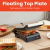 Elite Gourmet EPN160 5.5 x 5.3" Multifunctional, Compact Electric Panini
