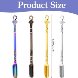 12 PCS Mini Spoons, Multicolor Tiny Metal Spoons for Cooking, Baking, Coffee, Sugar, Seasonings - Kitchen & Craft Tools