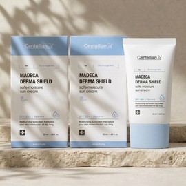 Centellian24 Madeca Derma Shield Safe Moisture Sun Cream 50ml 2pcs SPF50+ / 센텔리안24 마데카 더마 쉴드 세이프 수분 선크림 50ml 2개 SPF50+