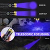 DARKDAWN UV 365nm Black Light Flashlights Wood's Lamp Ultraviolet LED