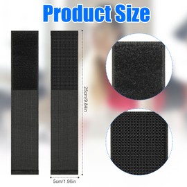 PEUTIER 2 Pairs Sticky Toes for Gymnastics, Ankle Straps Tumbling Trainer Stretch Back Handspring Trainer Gymnastics Cheerleading Dance Equipment for Girls Boys Adults Beginners Practice, Black