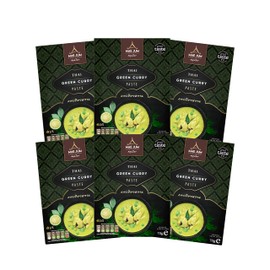 Traditional Thai Green Curry Paste (3 packs x 70g) by Mae Jum | Great Taste Award Winner 2020