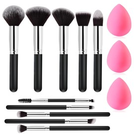 Makeup Brushes Set Gifts for Women: 13 Pcs Premium Kit with Foundation Concealer with Makeup Blush Sponge Professional Beauty Accessories Birthday Gifts Christmas Stocking Stuffers for Women Teens