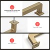 homdiy 10 Pack 5-1/16 Inch Champagne Bronze Cabinet Pulls, Solid