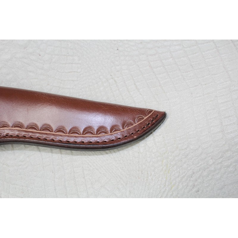 CARL THOMAS LEATHERS Custom Leather Vertical Knife Sheath Made to