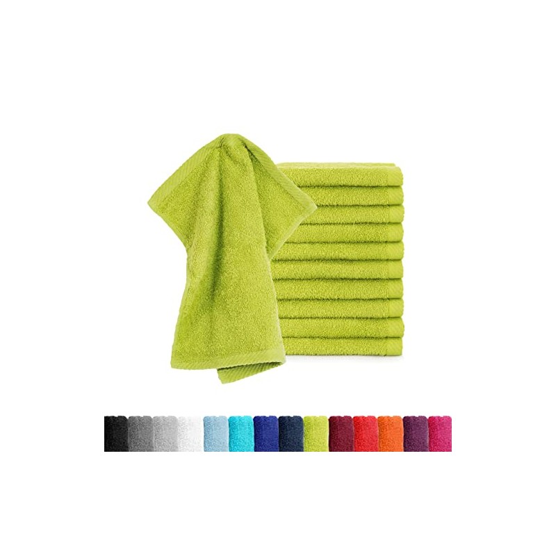 Pack of 10 Flannels 30 x 30 cm 100%, Cotton