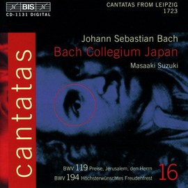 Bach: Cantatas, Vol 16 (BWV 194, 119) /Bach Collegium Japan · Suzuki