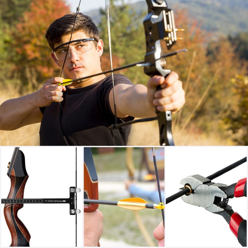 Leikurvo Archery Nocking Points T-Shape Bow Square Ruler Set Bow