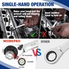 WORKPRO 7-Piece 3-in-1 Reversible Ratchet Wrench Set, SAE 5/16" to