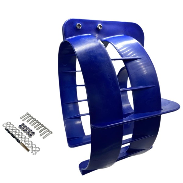 GHmarine PG00130 Propeller Safety cage for Trolling and Outboard Motors 40-65 HP Protective Guard with 13 Inches and Blue Polypropylene