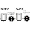 267039800 25w 24v Ship Navigation Marine Lamp, dimmable, BAY15D, 200lm