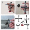 Pack of 9 universal keys, triangular key, square key and