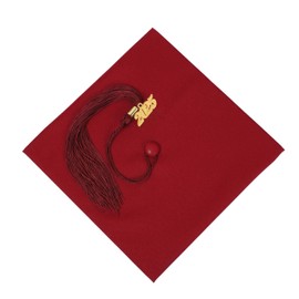 FtyFty - Gorra unisex de graduación mate para adultos con borla, Granate, 4