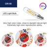 FLSNT 5000K Daylight Candelabra LED Bulbs 60W Equivalent, Dimmable T6/T25